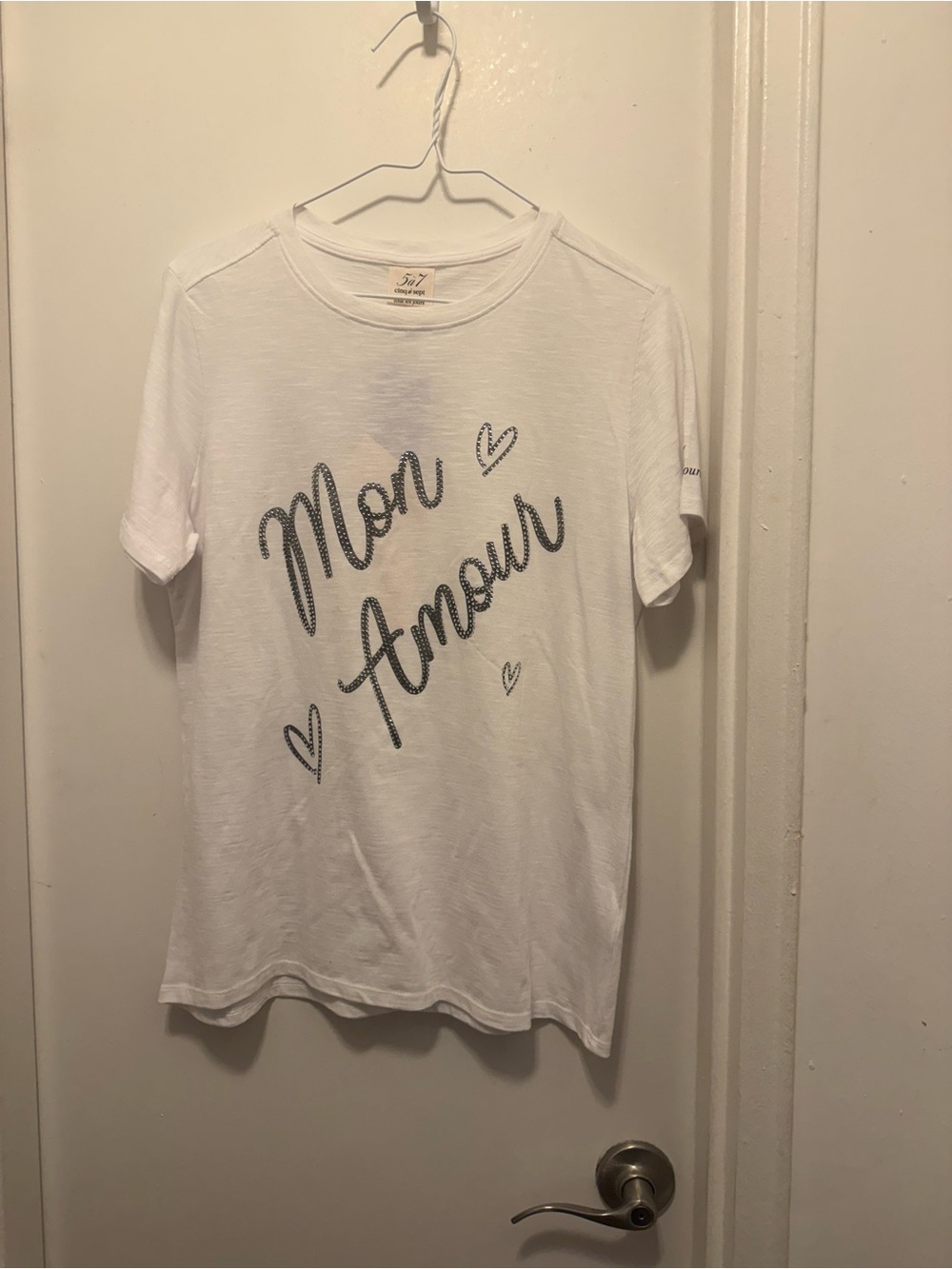 cinq à sept White 'Mon Amour' Graphic Tee